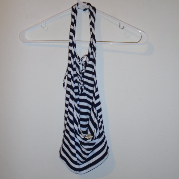 UO Project Social T Women's Tank Top Blue & White - Picture 4 of 4